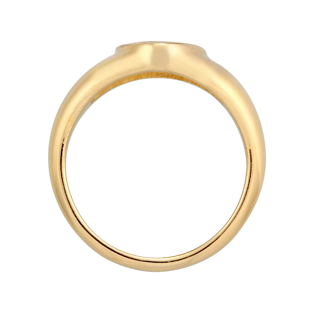Elli Elli Bague Femmes Sceau Cerise Pourpre avec émail en Argent Sterling 925 plaqué O Bague