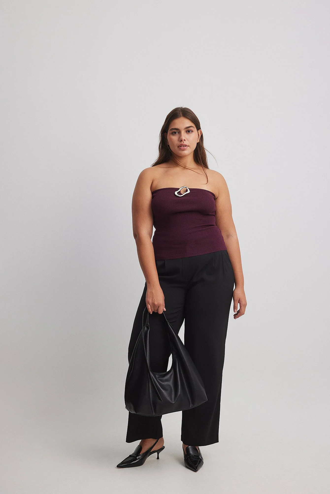 Bandeau-Top aus Feinstrick