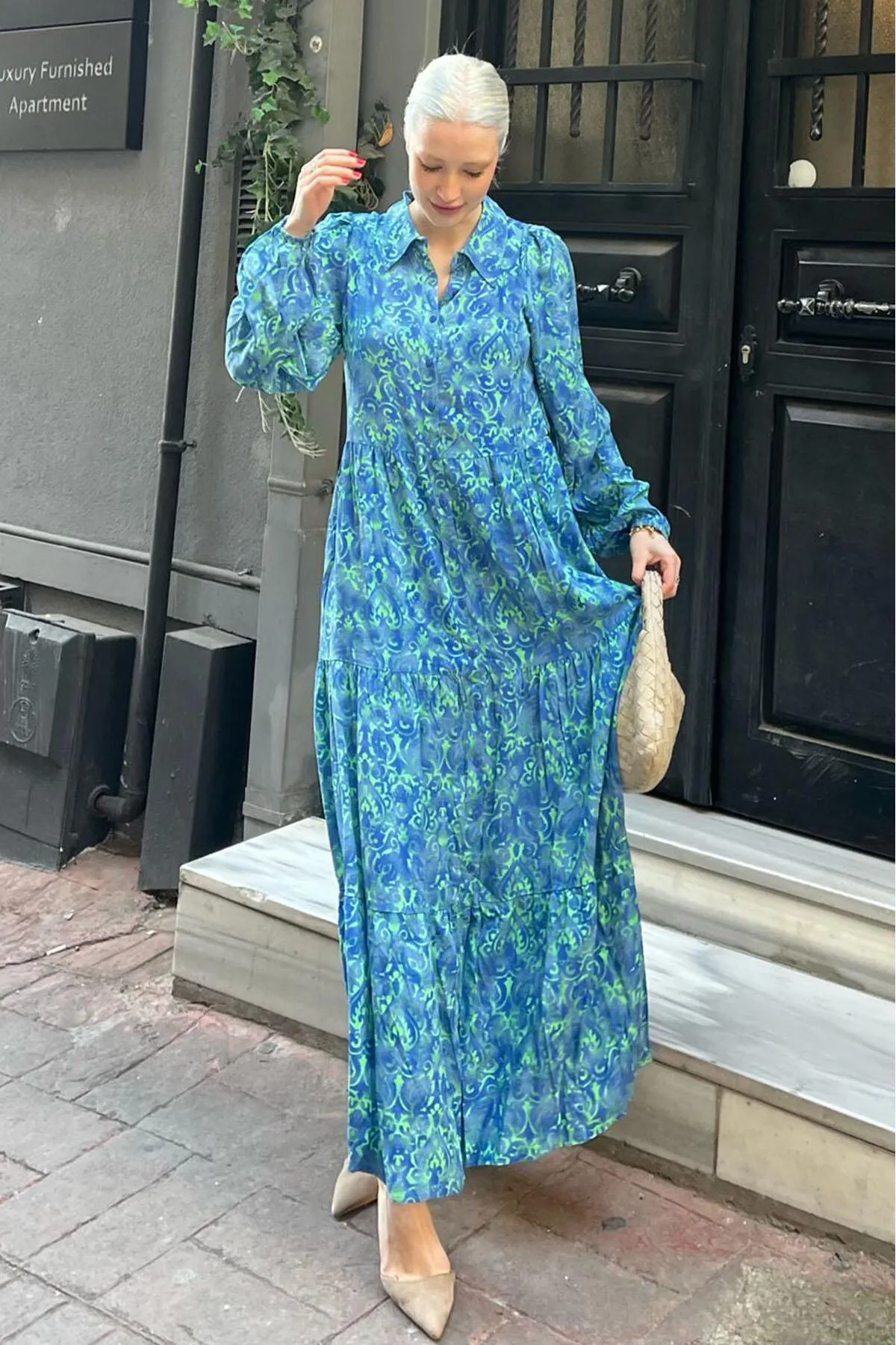 Madmext  Kleid - Blau - A-Linie