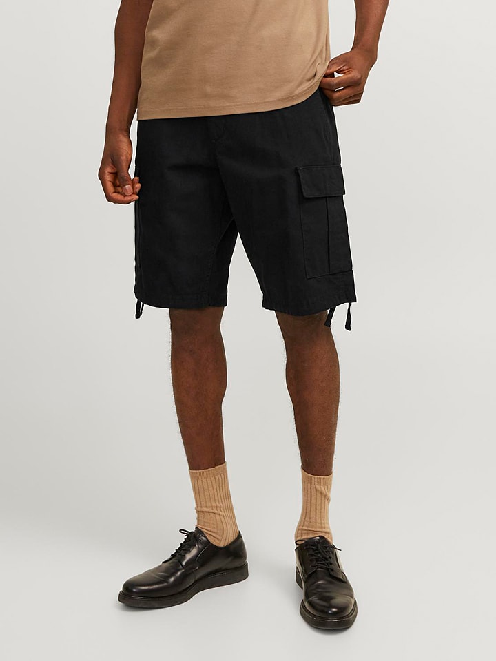 Jack & Jones Cargoshorts in Schwarz günstig kaufen