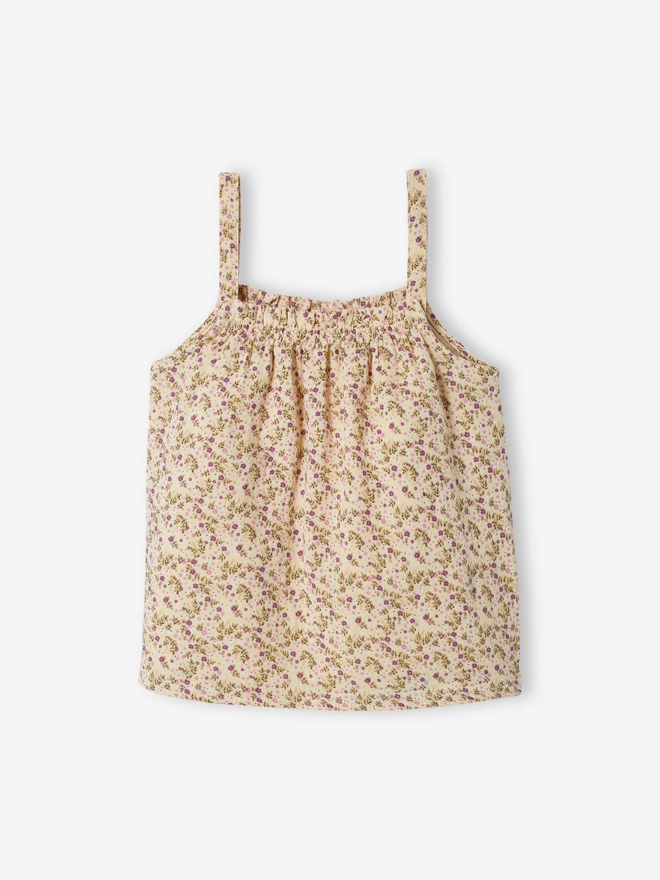 Vertbaudet Mädchen Top aus Musselin - beige