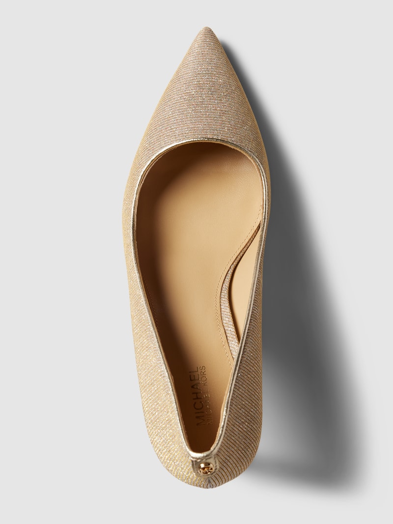 Pumps mit Effektgarn Modell 'ALINA' in gold