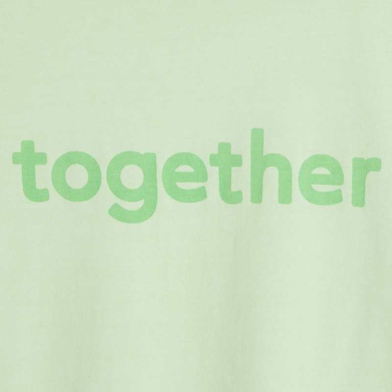 T-shirt vert CONFETTI pigments naturels mixte