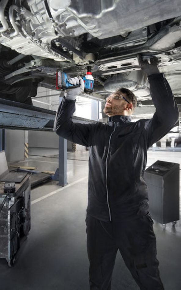 Șurubelniță de impact fără fir Bosch Blue 06019N2100 GDX 18V-285, fără baterii și încărcător, în cutie L-BOXX