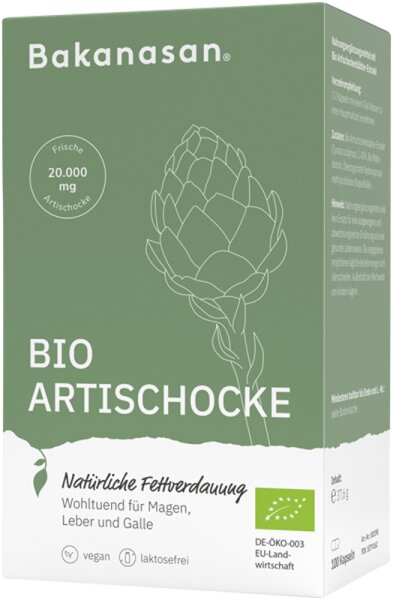Bakanasan Bio Artischocke Nahrungsergänzungsmittel