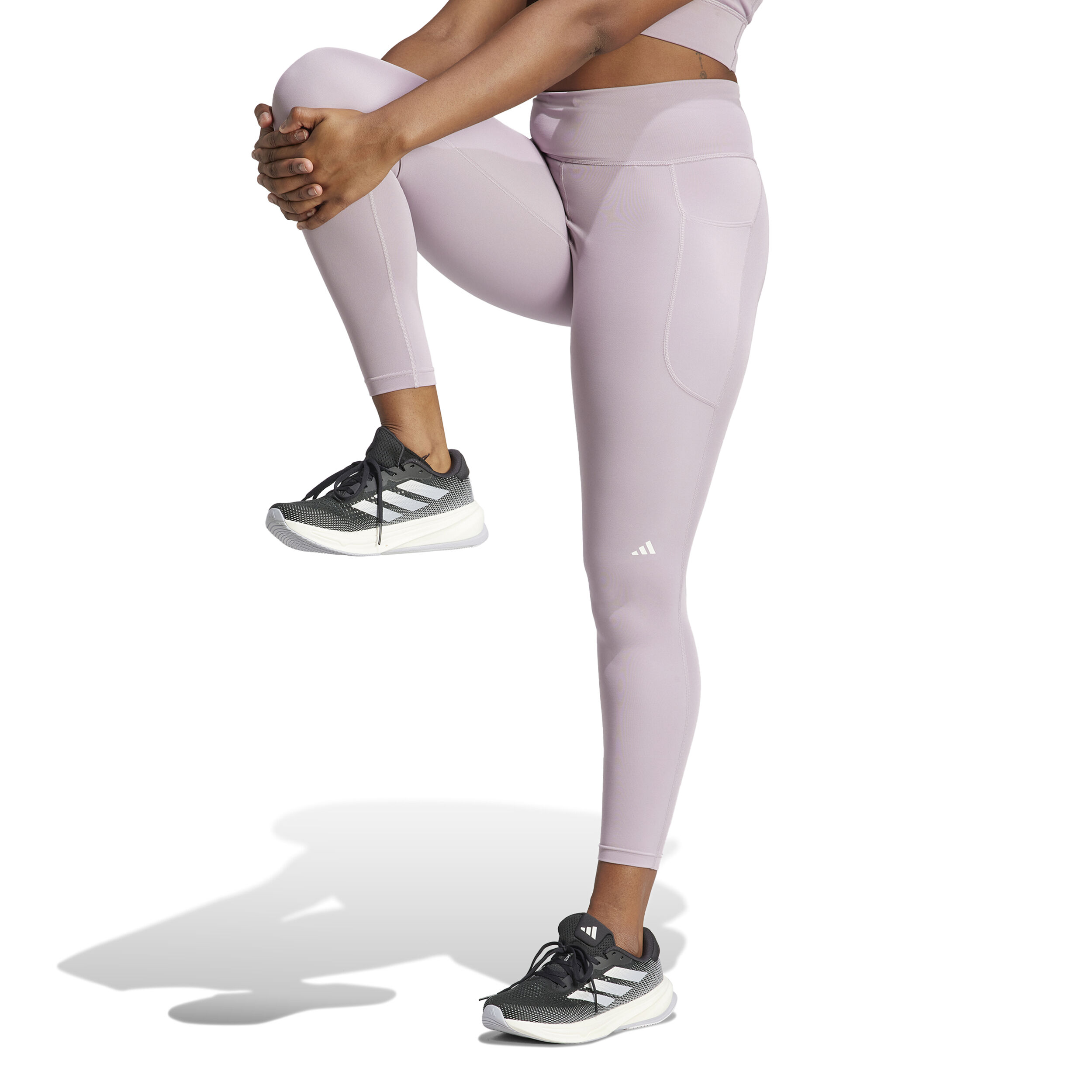 DailyRun 3S 7/8 Tight Lauftight Damen - Schwarz