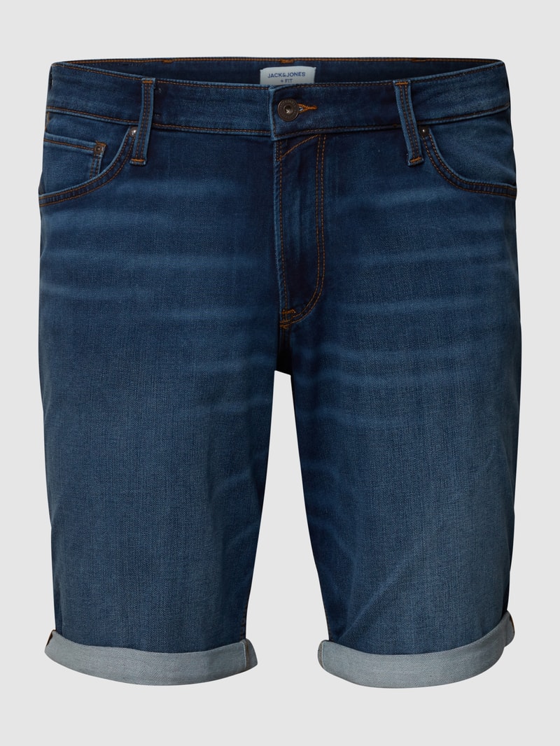 PLUS SIZE Jeansshorts mit Label-Patch in jeans