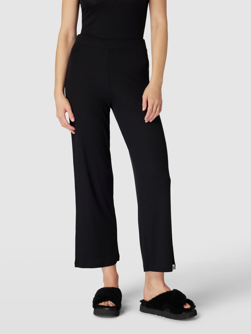 Freizeithose in Melange-Optik Modell 'STELLAA' in schwarz