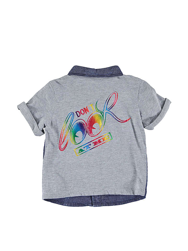 Diesel Kid Hemd in Blau/ Grau günstig kaufen 86