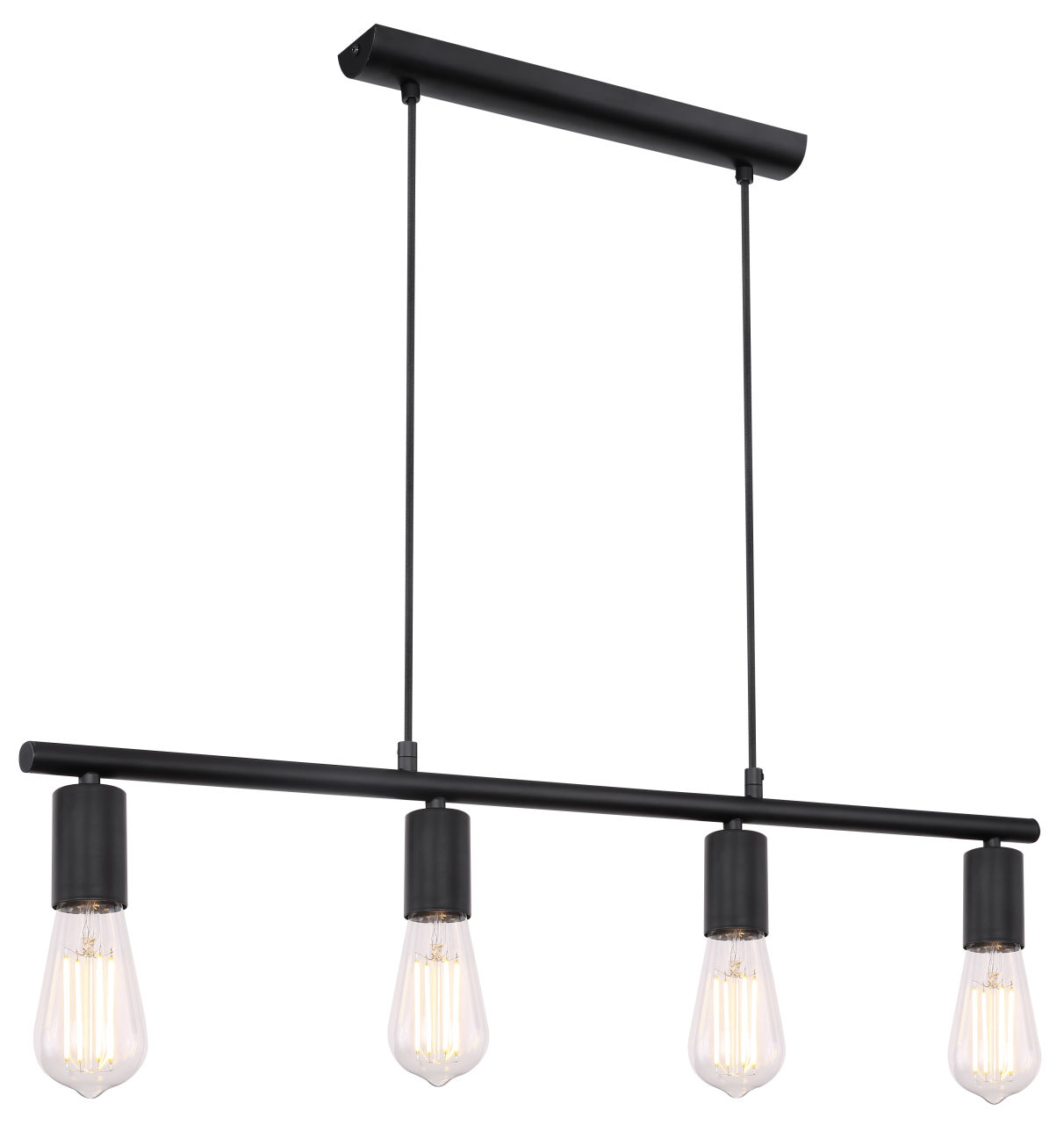 Globo Lighting - MARTHA - Hängeleuchte Metall schwarz, 4x E27