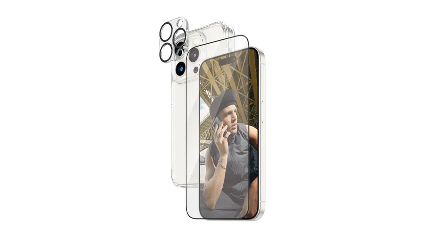 PanzerGlass iPhone 15 Pro 3-in-1 Pack