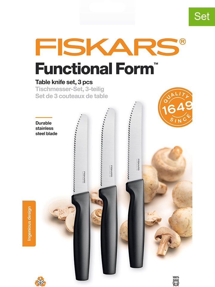 Fiskars 3er-Set: Tischmesser 