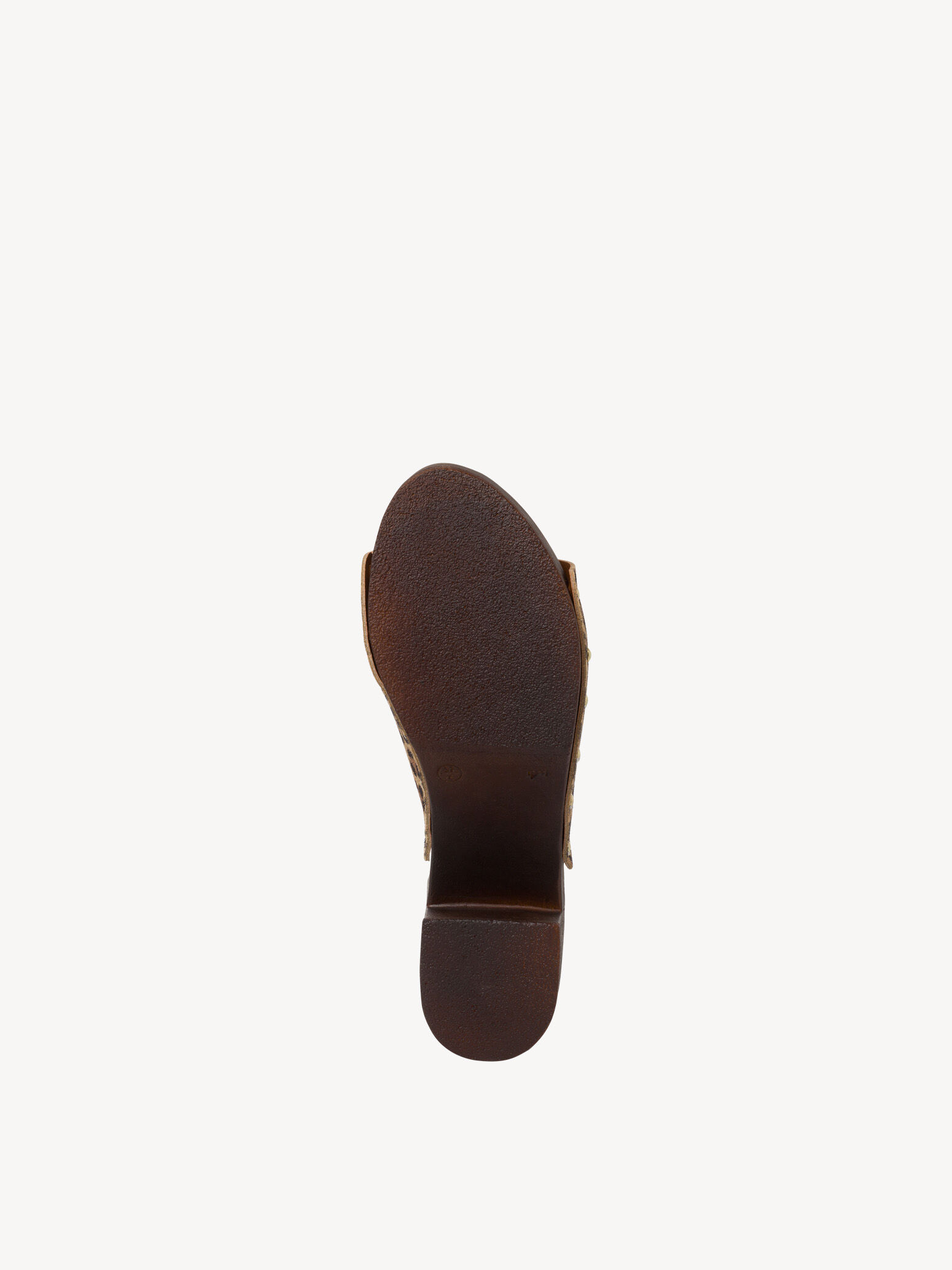Mule en cuir - marron