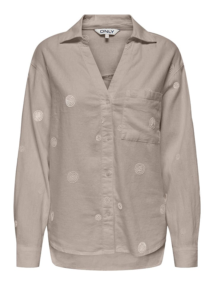 ONLY Bluse in Taupe günstig kaufen