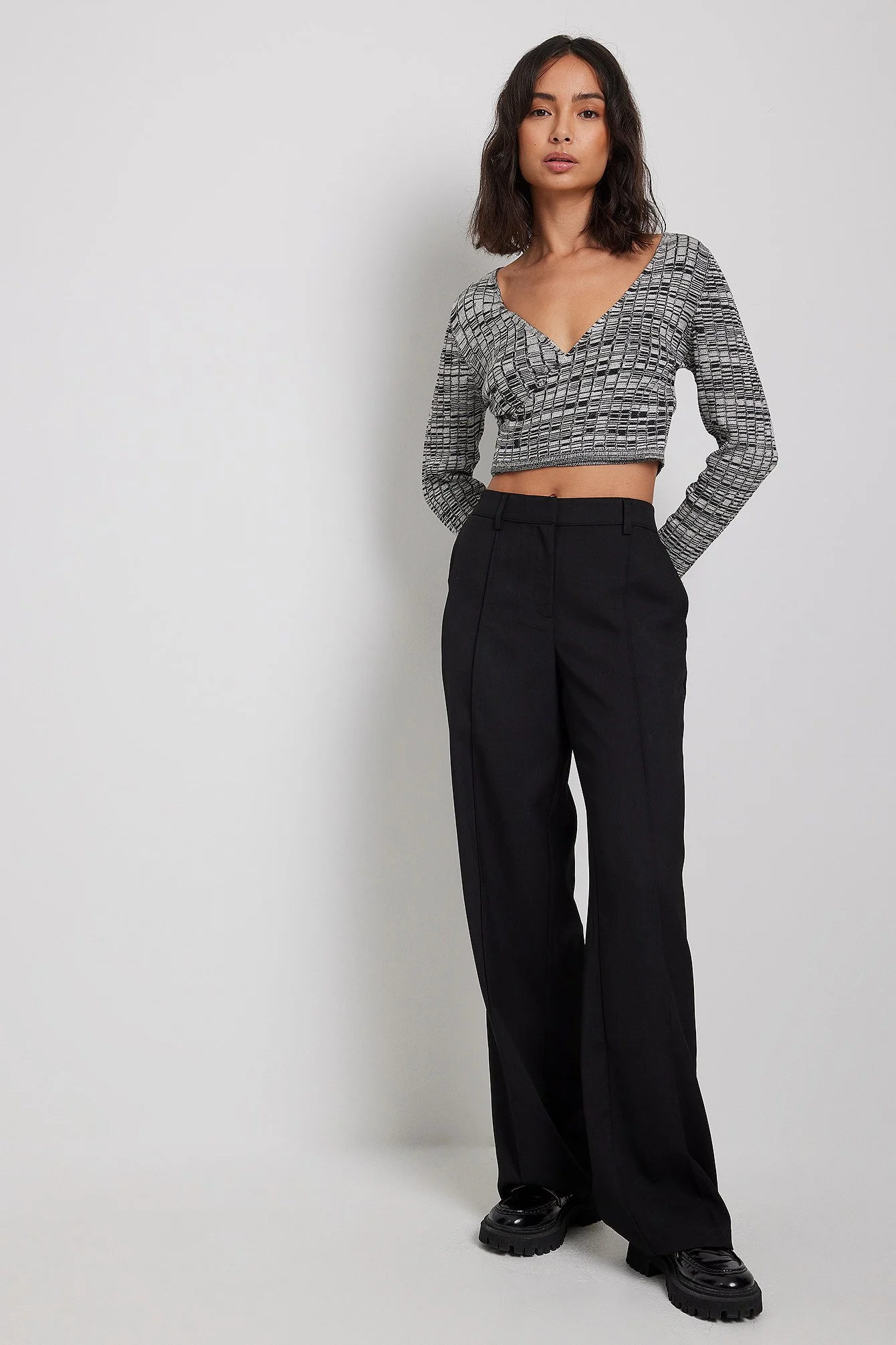 Überlappendes Cropped Top