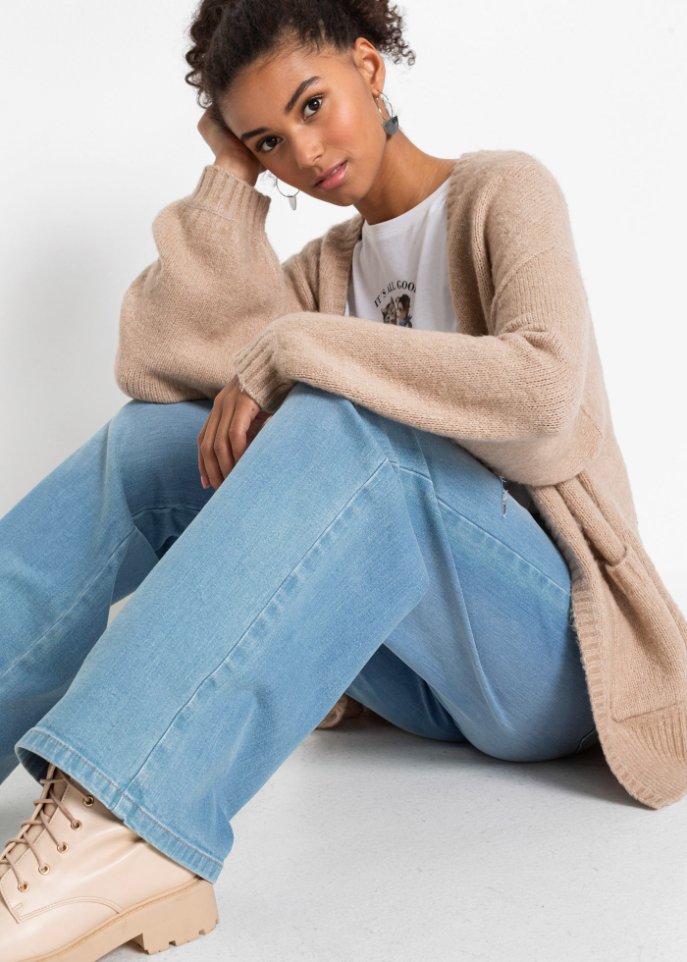Oversized Strickjacke