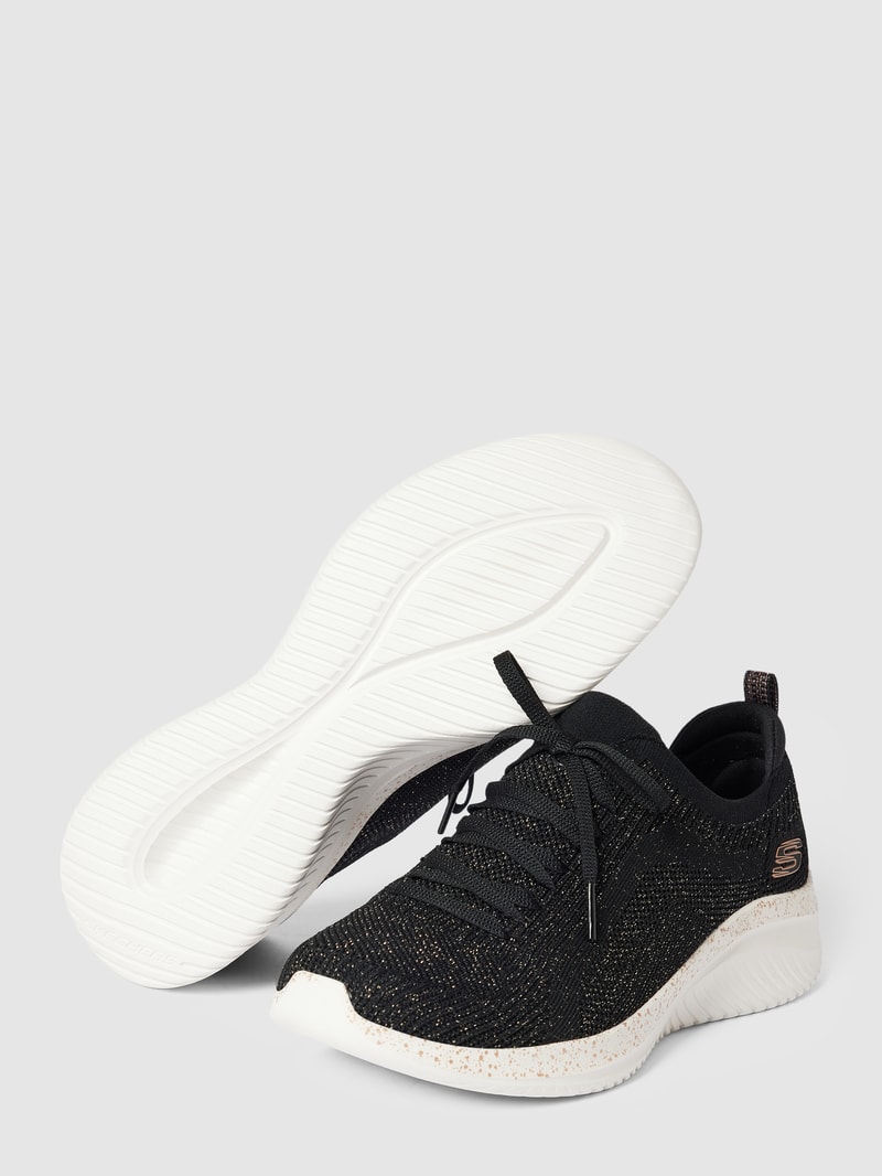 Sneaker mit Schnürverschluss in schwarz
