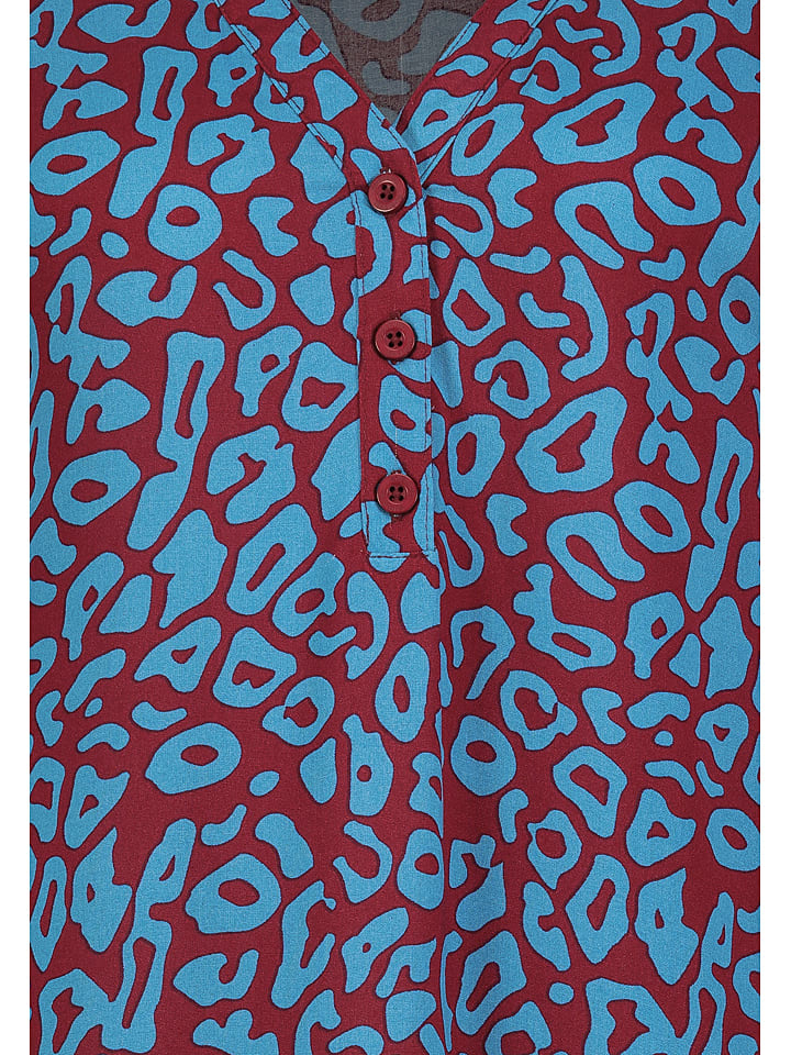 Sublevel Kleid in Rot/ Hellblau günstig kaufen