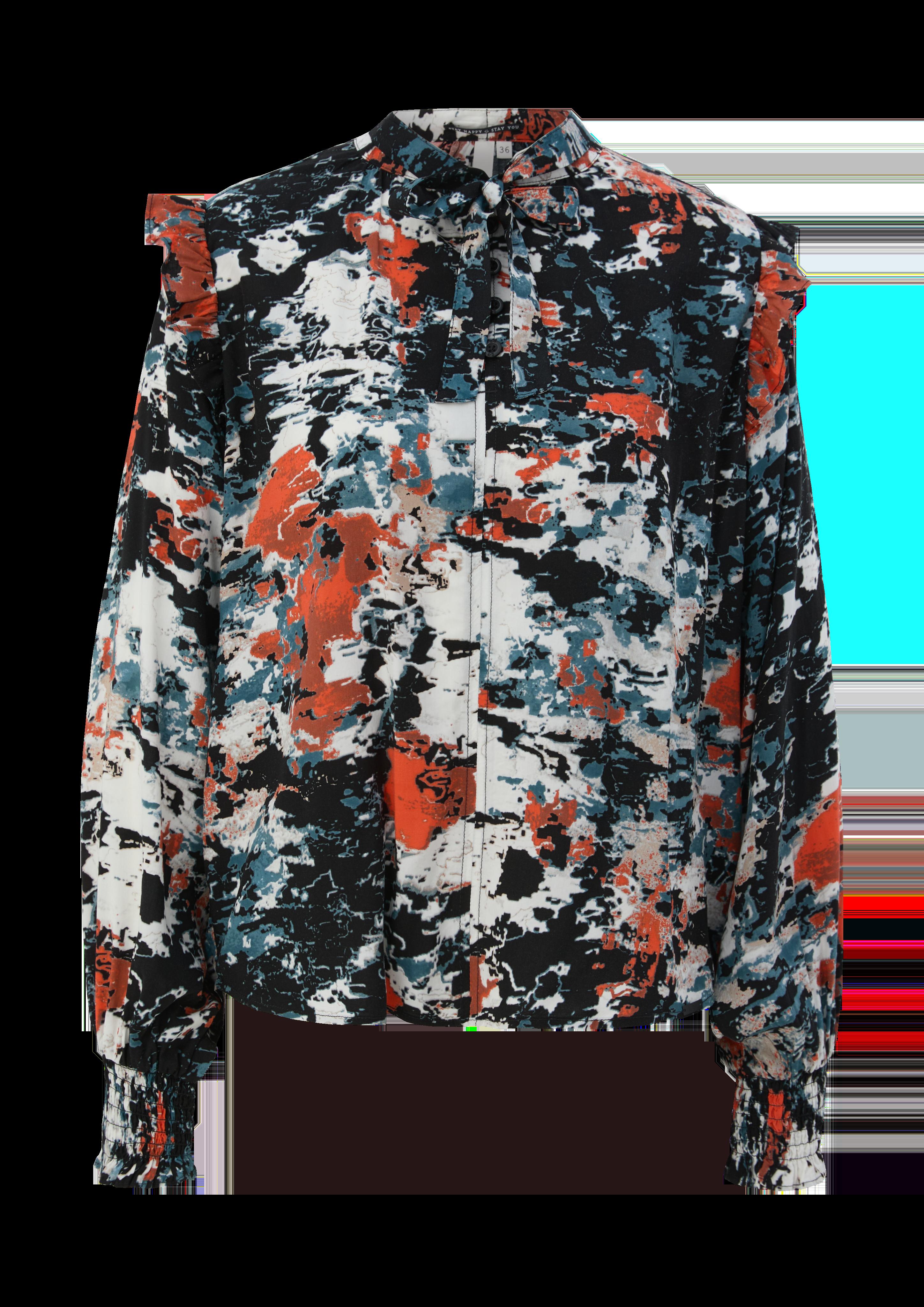 Bluse mit Allovermuster  2117749-23A4