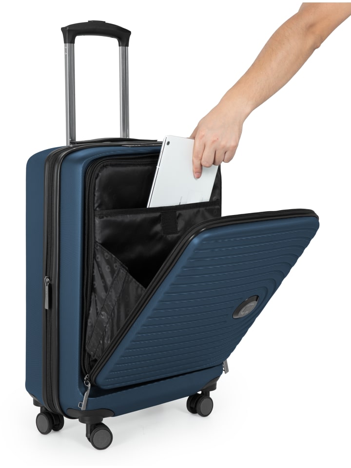Hauptstadtkoffer Mitte - Handgepäck-Trolley Toploader, Laptop-Fach, TSA in Dunkelblau günstig kaufen S