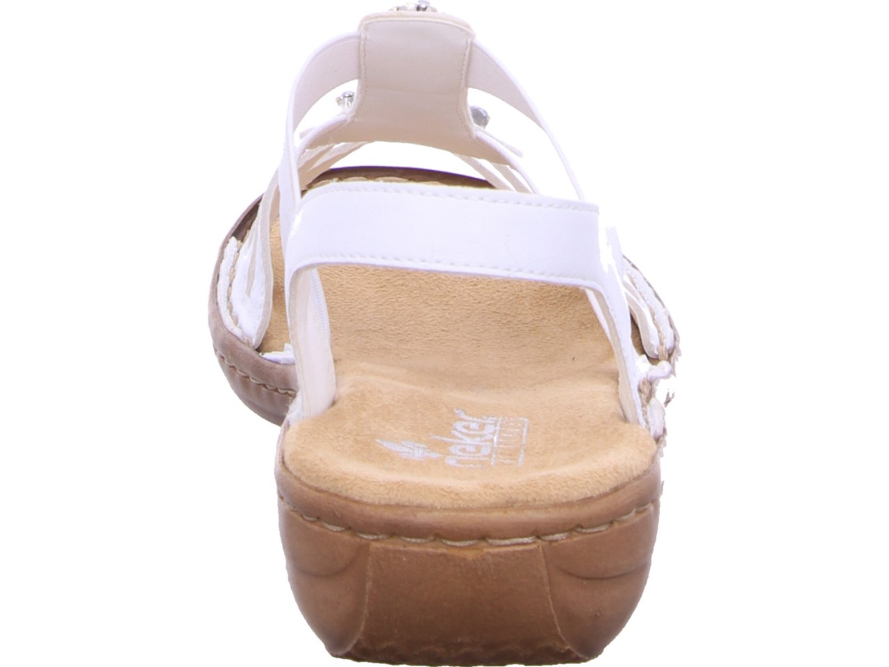 RIEKER Klassische Sandalen weiss
