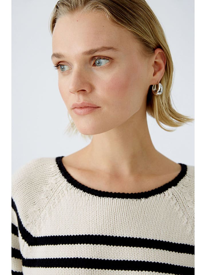 Oui Pullover in Creme günstig kaufen