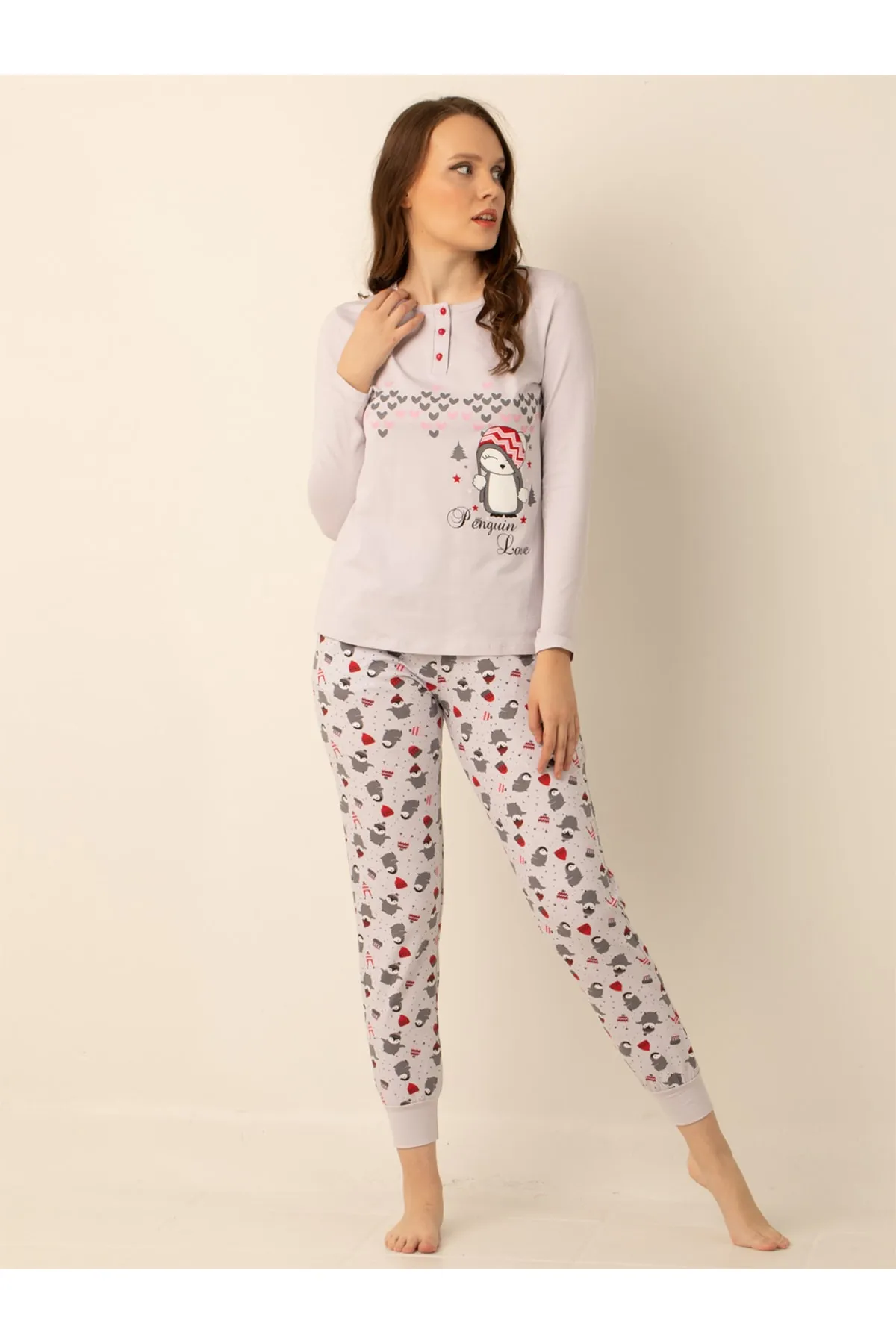 Doremi  Damen-Pyjama-Set aus Baumwolle
