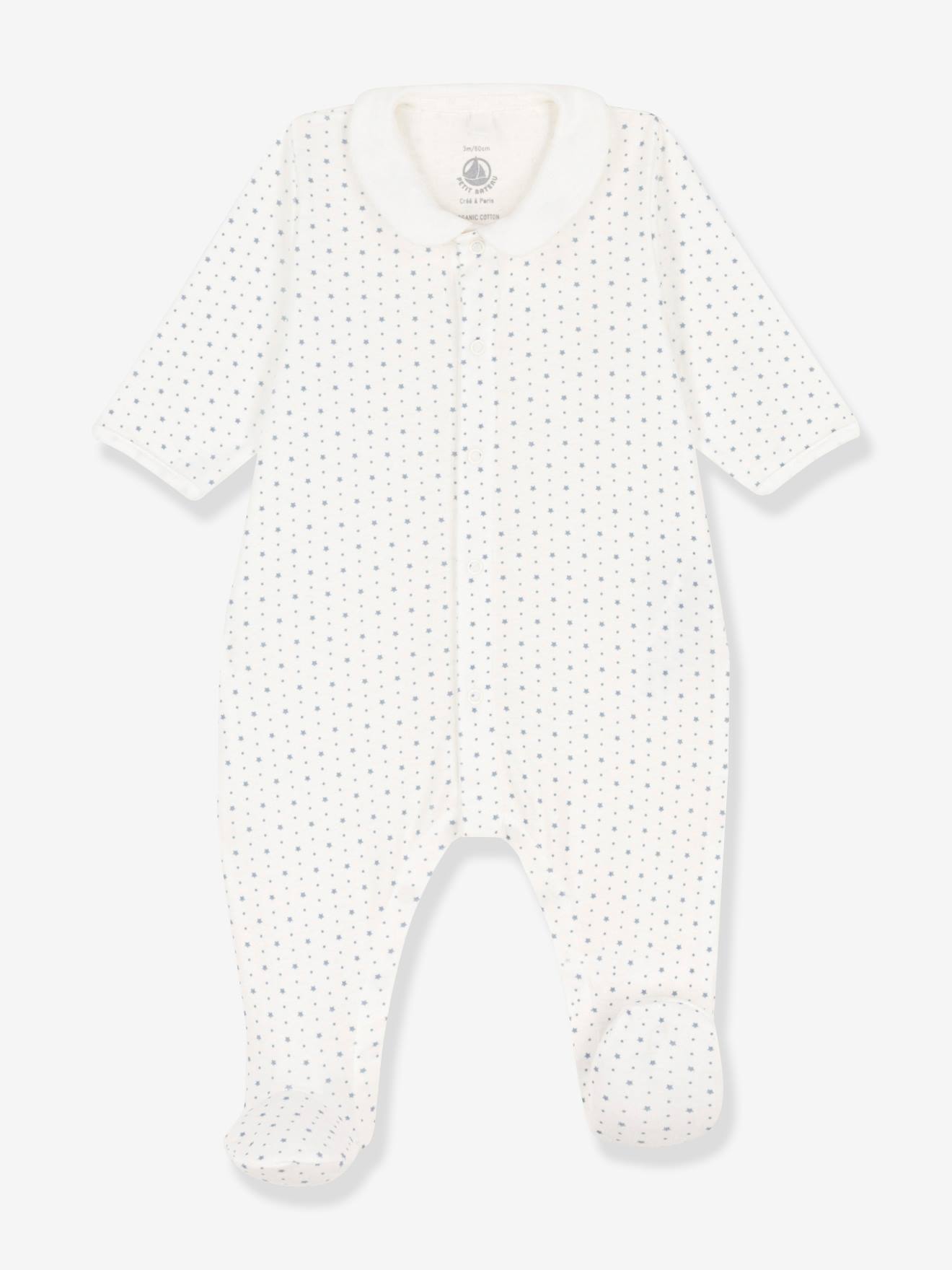 Dors-bien en coton bio PETIT BATEAU blanc