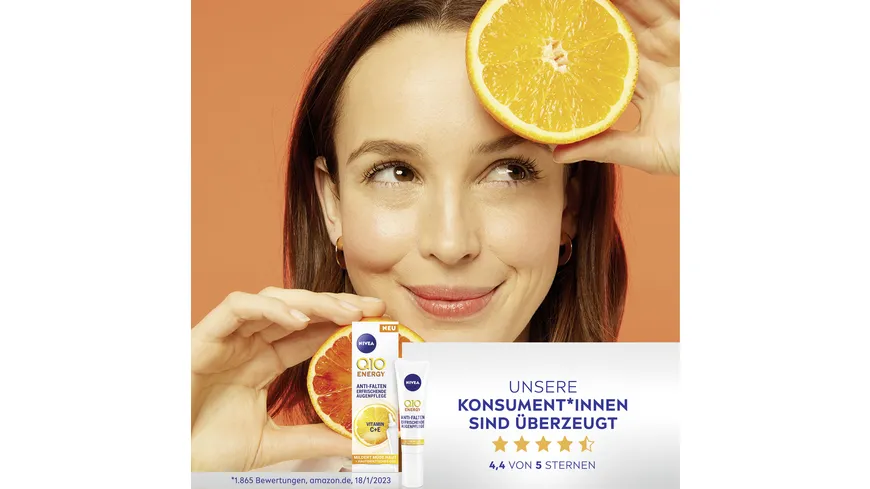 NIVEA Q10 Energy Anti-Falten Erfrischende Augenpflege 15 ml