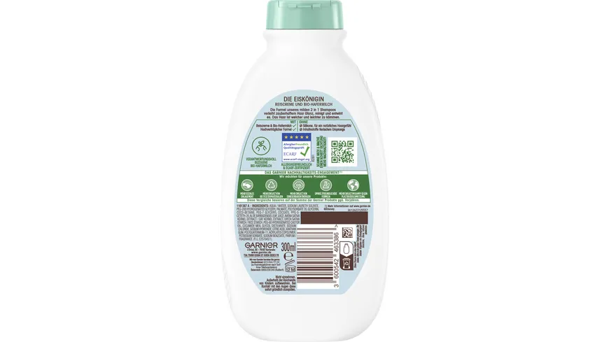 Garnier Wahre Schätze Shampoo sanfte Hafermilch 2in1 für Kinder 300 ml