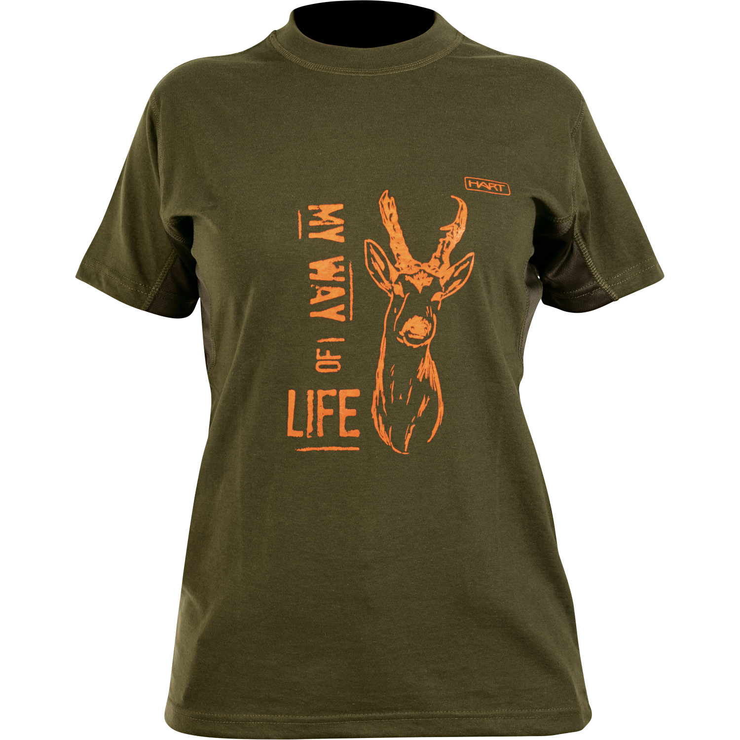 Hart Damen T-Shirt Brandet (Rehbock)