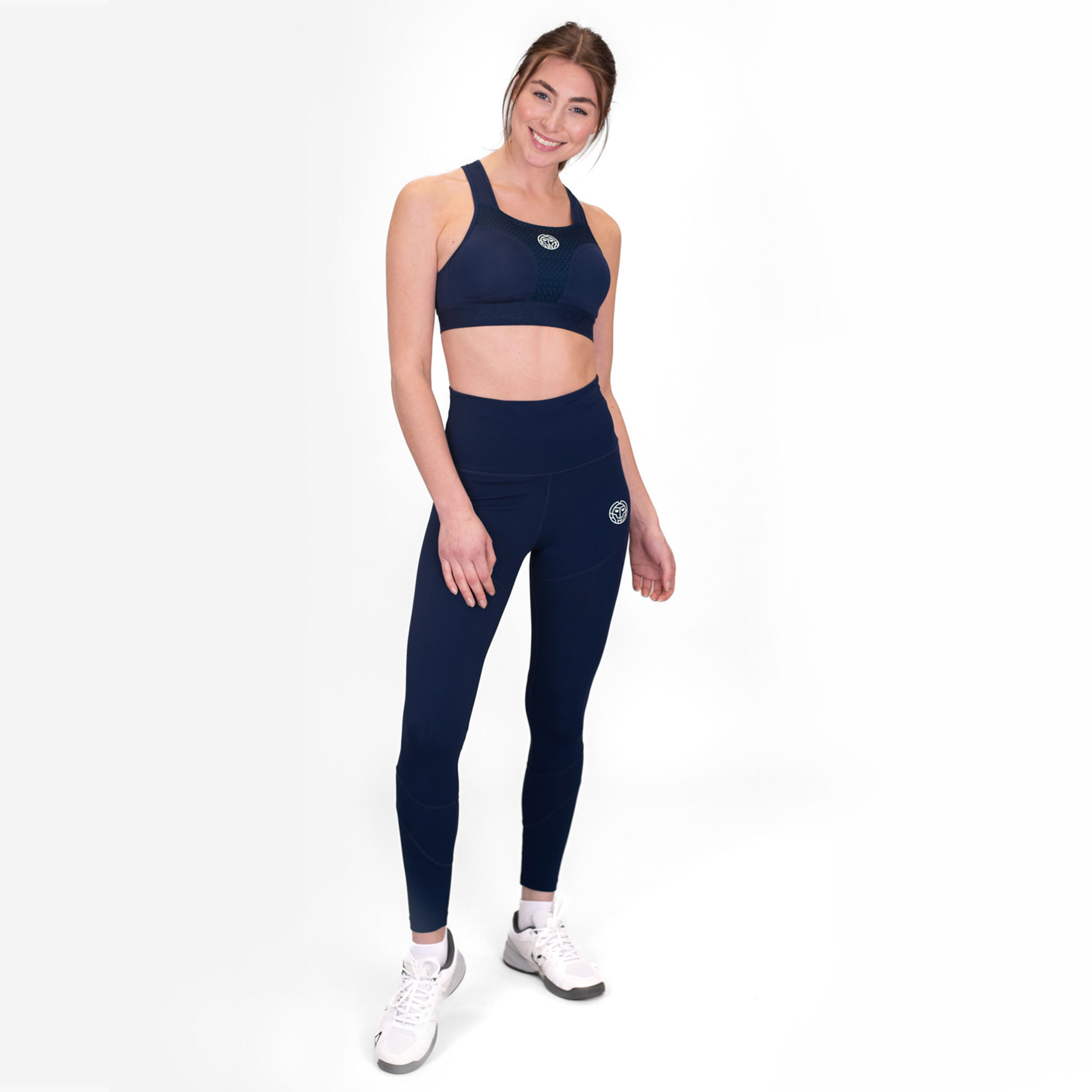 Crew High Support Sport-BH Damen - Dunkelblau