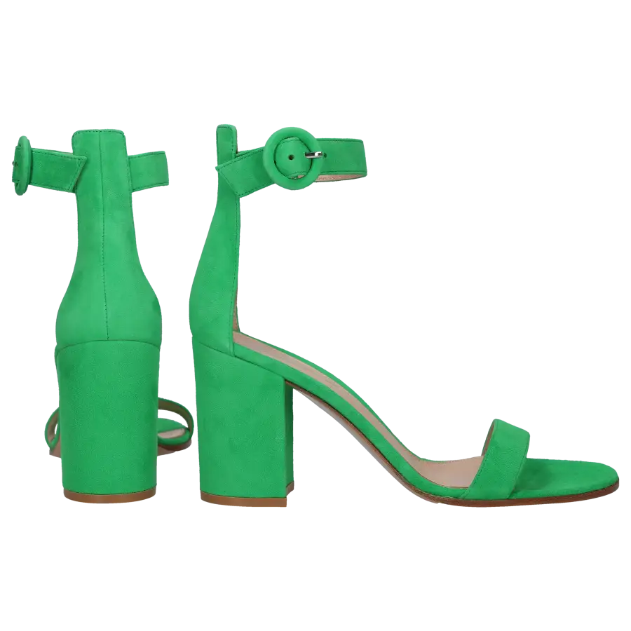 Gianvito Rossi - Sandalen VERSILLA 85 Veloursleder - grün