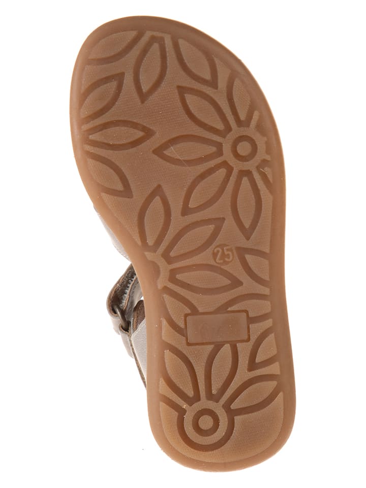 kmins Leder-Halbsandalen in Taupe günstig kaufen