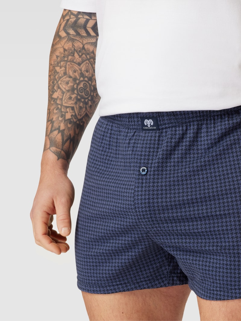 PLUS SIZE Boxershorts mit Knopfverschluss im 2er-Pack in blau