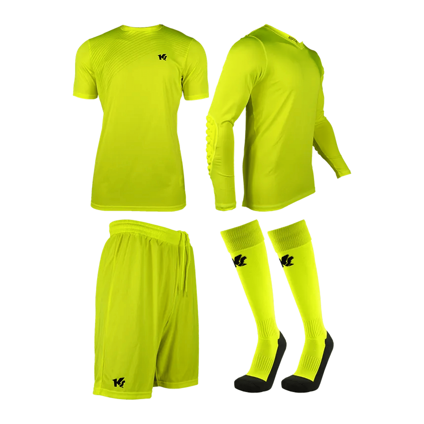 KEEPERsport Torwart Trikot Set Kids Gelb F006
