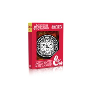 Glow in the Dark D20  AR Pin