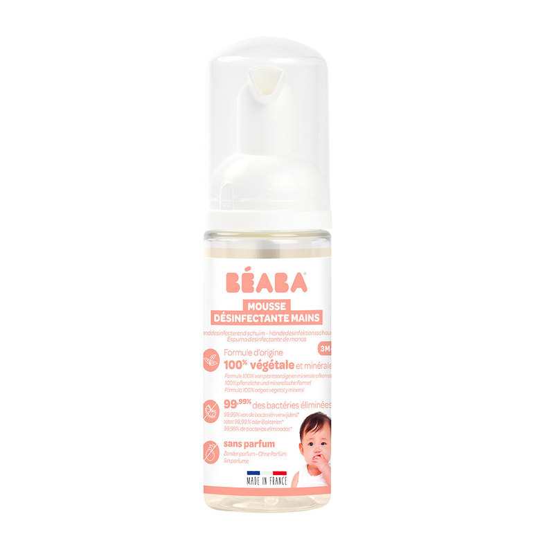 Mousse désinfectante pour les mains sans parfum 50 ml Beaba