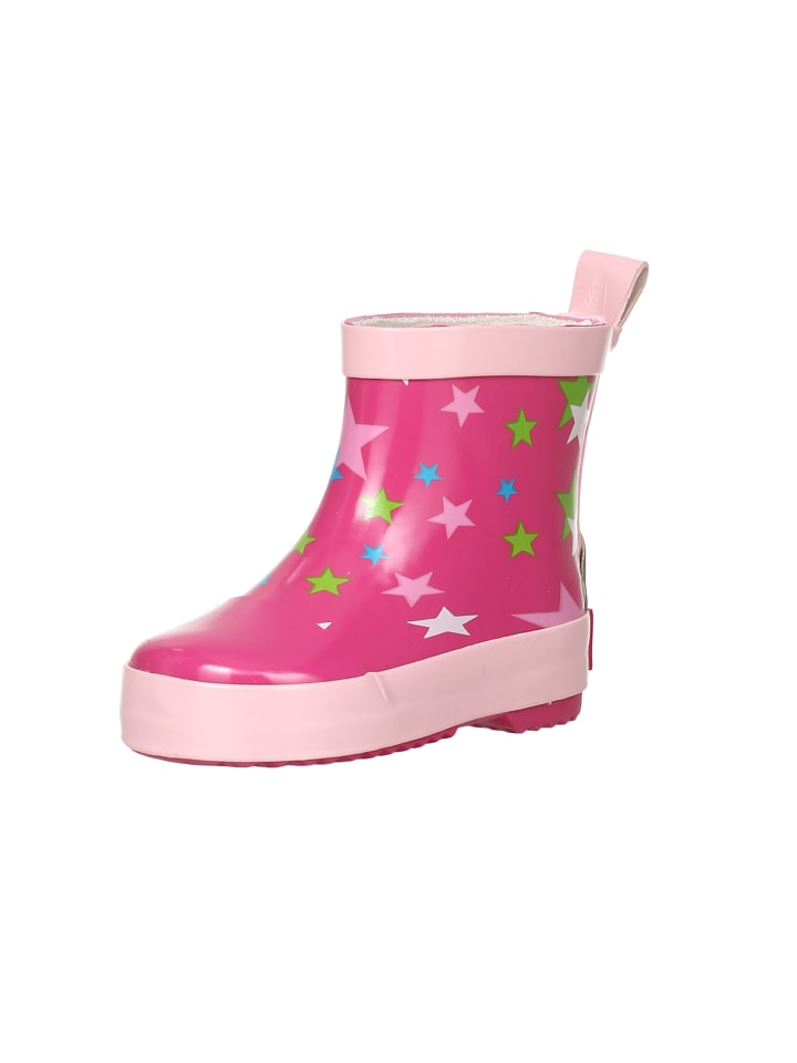 Playshoes Gummistiefel Halbschaft Sterne in Pink günstig kaufen