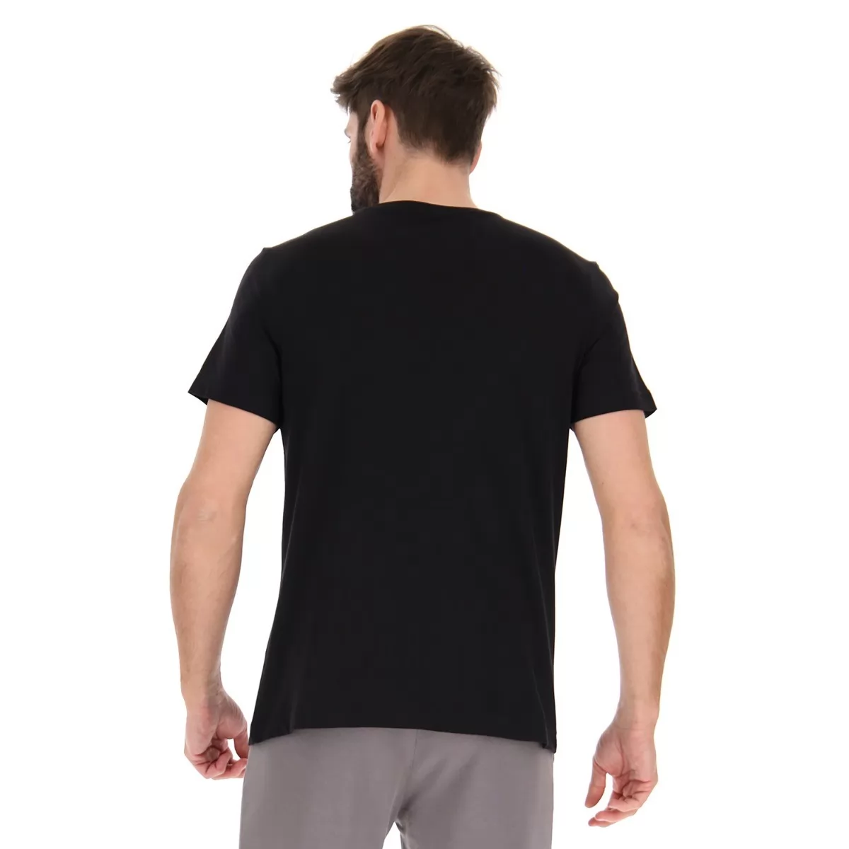 T-SHIRT LOSANGA V HELT SVART