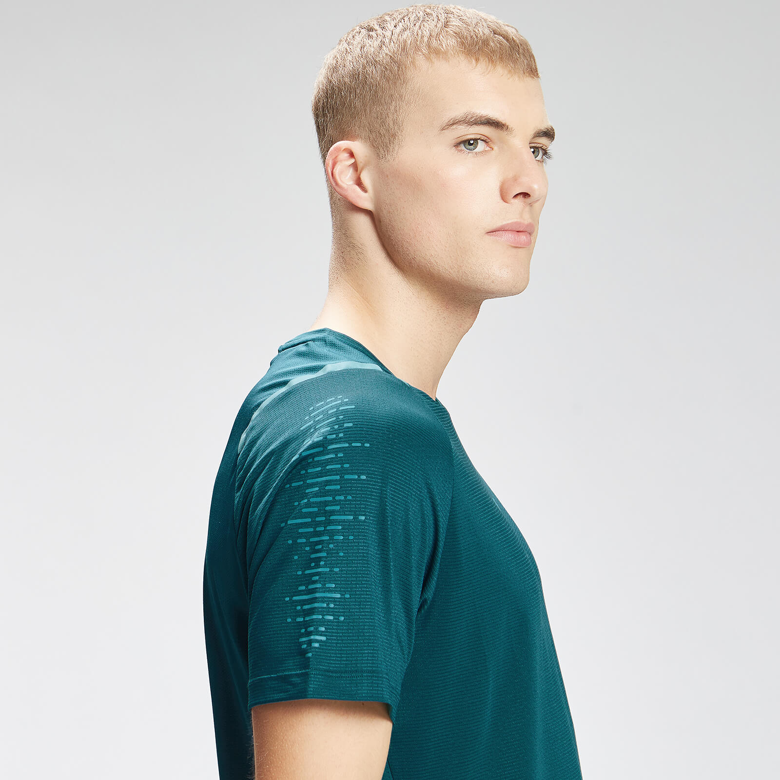 T-shirt à manches courtes MP Velocity pour hommes – Bleu sarcelle foncé