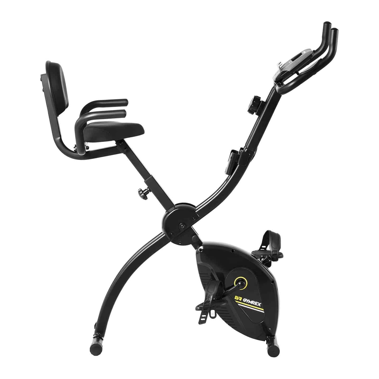 Gymrex Heimtrainer Heimtrainer - zusammenklappbar - Rückenlehne - zusätzlichegriffe