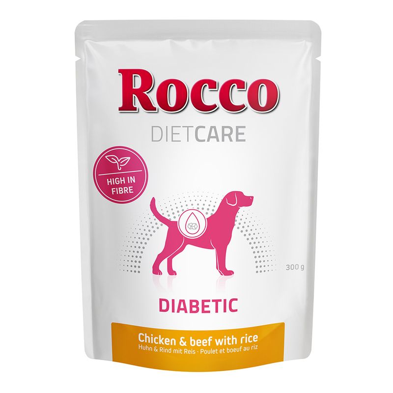 Rocco Diet Care Diabetic Huhn & Rind mit Reis 300 g - Pouch