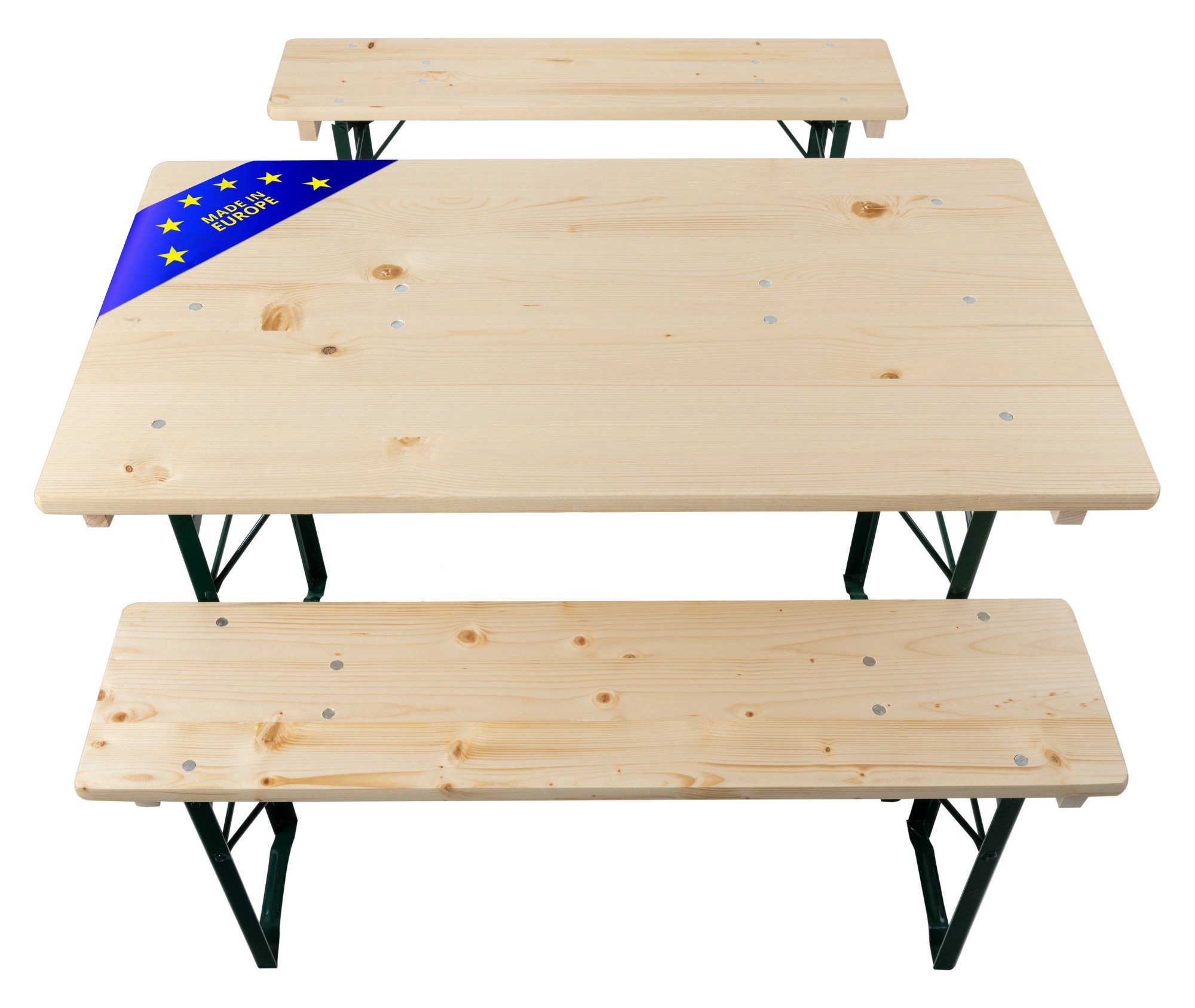 Stagecaptain Bierzeltgarnitur BBEU-110 Sitzgarnitur für Balkon 110 cm, (3-tlg)
