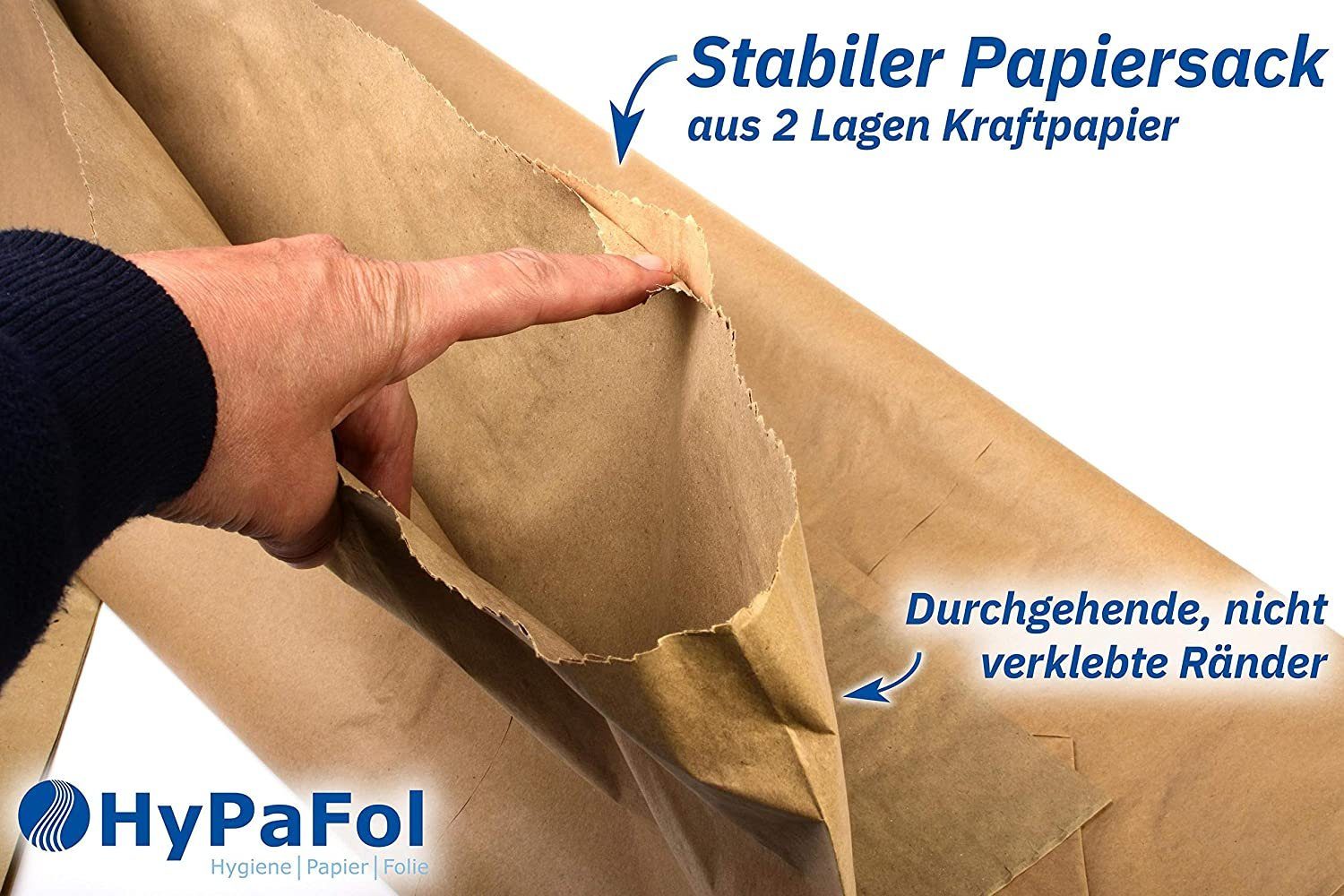 Hypafol Müllbeutel Papiermüllsäcke, 10 - 120 Liter, ohne Plastik