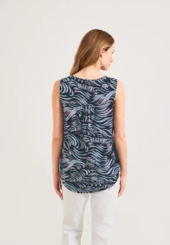 CECIL Bluse mit Wellenprint