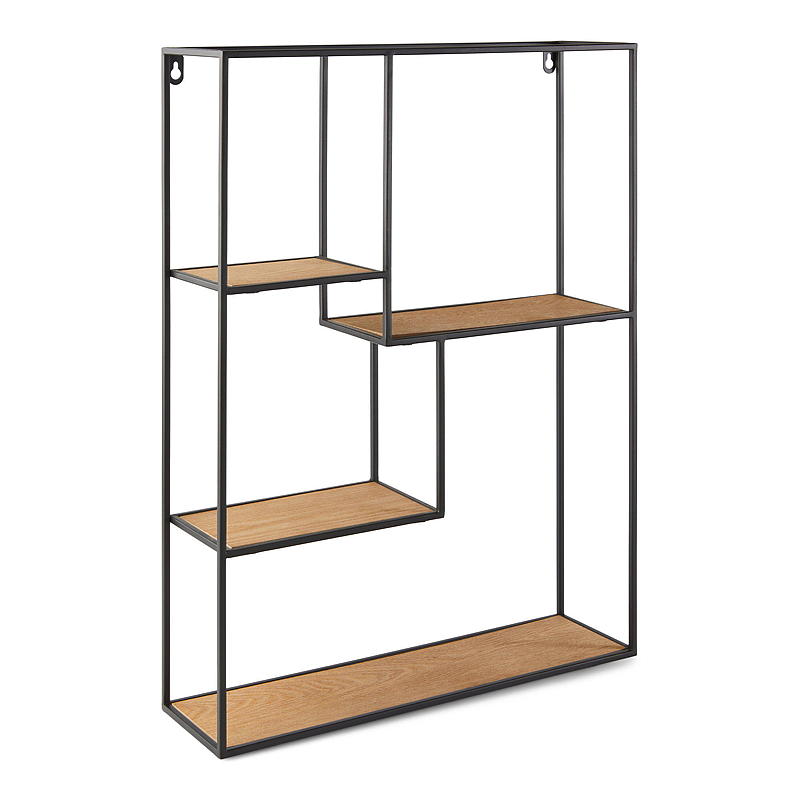 Home Metallhylle 45x12x60 cm m/trehyller