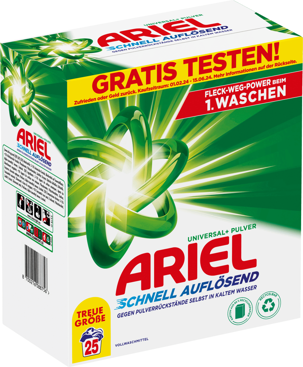 Vollwaschmittel Pulver, 25 Wl