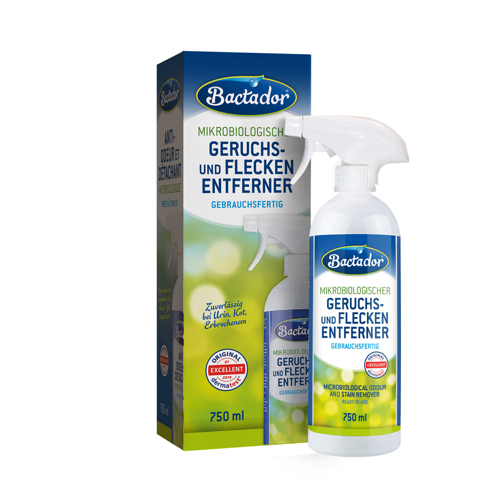 Bactador Reinigungsmittel & -geräte Bactador Geruchs- und Fleckenentferner Spray 750 ml