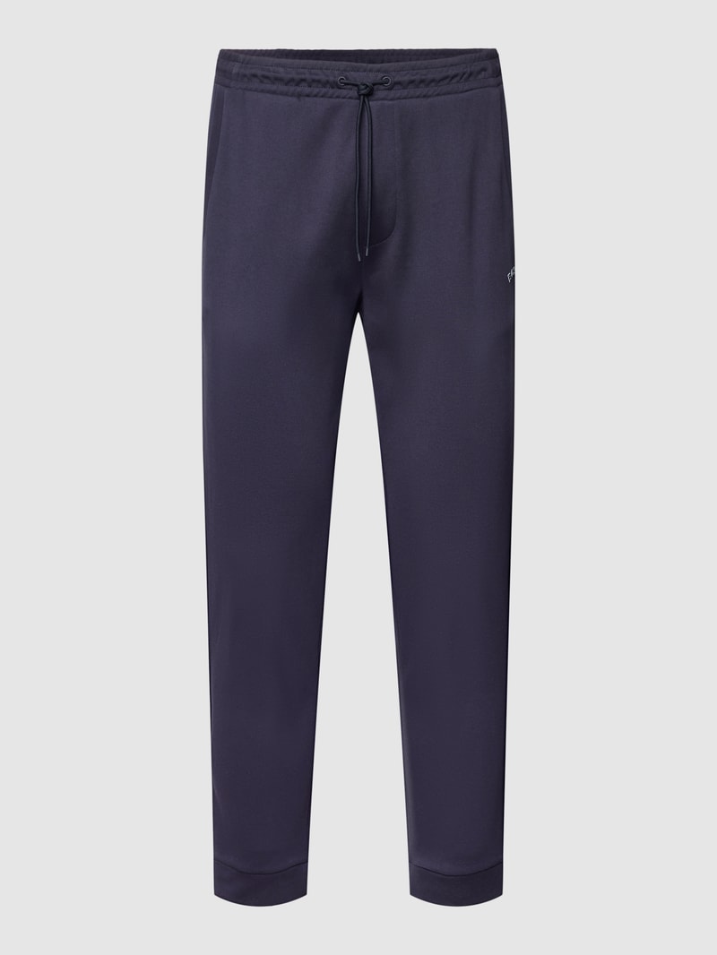 Sweatpants mit Label-Print Modell 'HADIKO' in marineblau